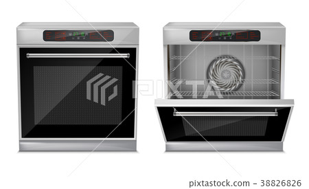 Vector 3d realistic compact built-in oven 38826826