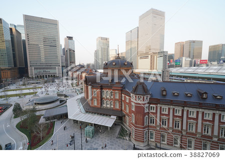 Tokyo cityscape in Japan Tokyo Station Marunouchi Station Square Renewal. Related P search is Tokyo station square renewal scenery photograph Tokyo cityscape in Japan Tokyo Station Marunouchi Station Square Renewal. Related P search is Tokyo station square renewal scenery photograph 38827069