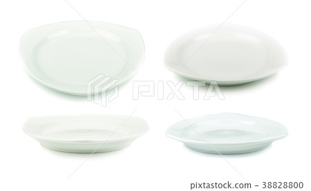 White plate on white background 38828800