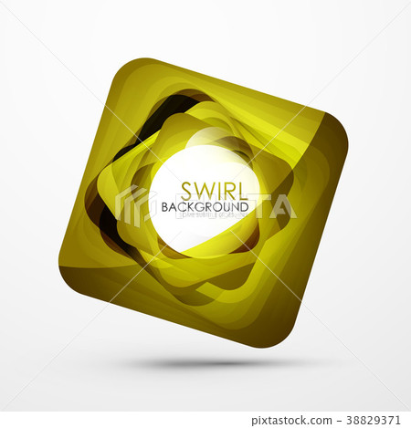 Square swirl abstract banner - Stock Illustration [38829371] - PIXTA