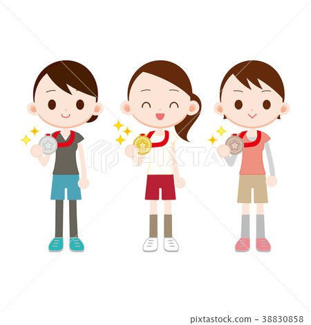 金牌銀牌銅牌女子三枚 金牌銀牌銅牌女子三枚 38830858