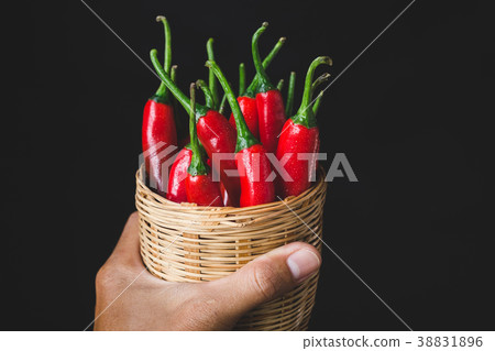 Red chillies on the old wood Red chillies on the old wood 38831896