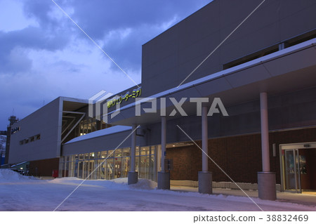 At the Wakkanai Ferry Terminal in the early morning 38832469