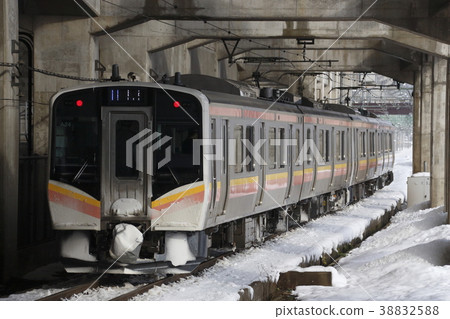 上越冬季E129系列從浦佐站出發（水上⇔長岡） 38832588