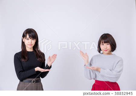Female college student 2 pointing Female college student 2 pointing 38832945