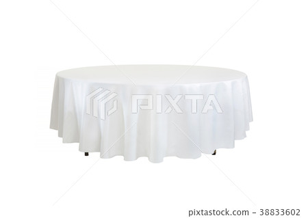 White circular table, conference table 38833602
