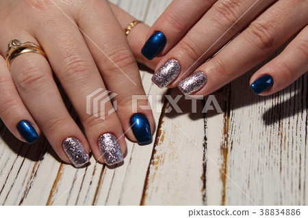 Fashionable design of manicure Fashionable design of manicure 38834886