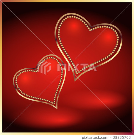 Two decorative hearts Two decorative hearts 38835703