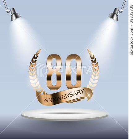 Template Logo 80 Years Anniversary Vector Template Logo 80 Years Anniversary Vector 38835739