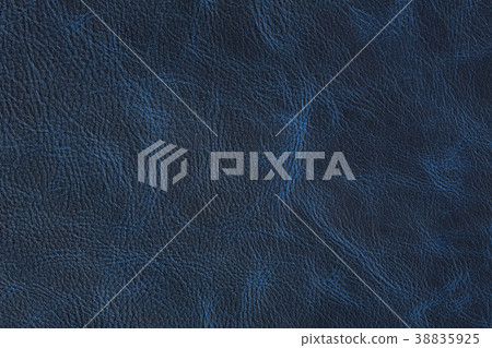 Texture of dark blue vintage leather on macro. 38835925