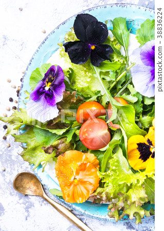 Detox flowers salad Detox flowers salad 38836224