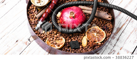 Asian tobacco hookah with coffee aroma Asian tobacco hookah with coffee aroma 38836227