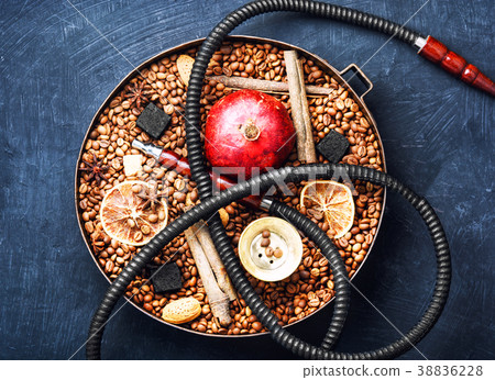 Asian tobacco hookah with coffee aroma Asian tobacco hookah with coffee aroma 38836228
