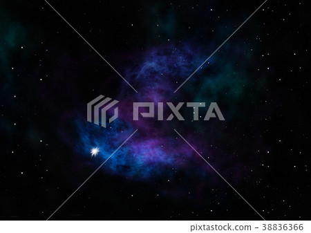 Being shone nebula. 3D rendering Being shone nebula. 3D rendering 38836366