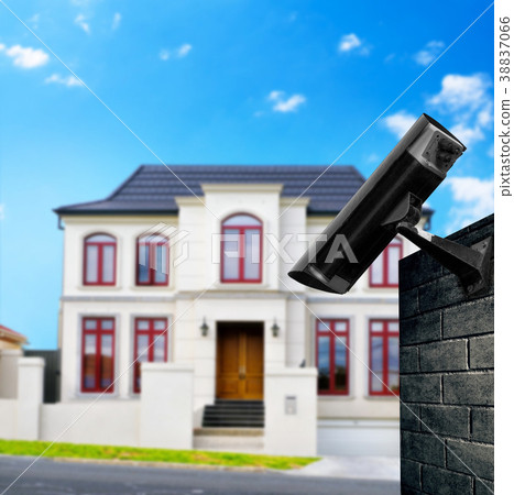 Security camera with the house Security camera with the house 38837066