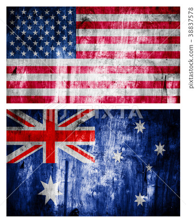 Two flags wooden textured. Relations Two flags wooden textured. Relations 38837578