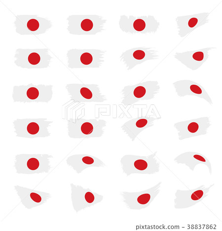 Japan flag, vector illustration Japan flag, vector illustration 38837862