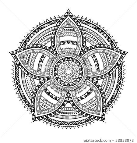 Mandala. Oriental decorative flower pattern 38838078