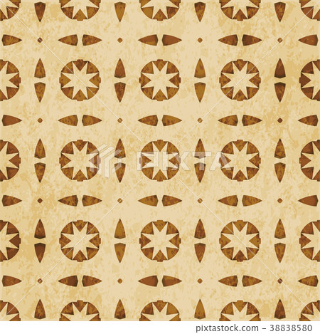Retro brown Islam seamless geometry pattern 38838580
