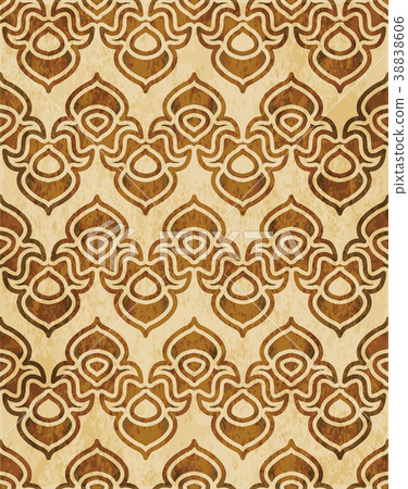 Retro brown Islam seamless geometry pattern 38838606