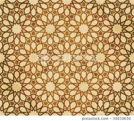 Retro brown Islam seamless geometry pattern Retro brown Islam seamless geometry pattern 38838630