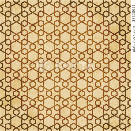 Retro brown Islam seamless geometry pattern 38838631
