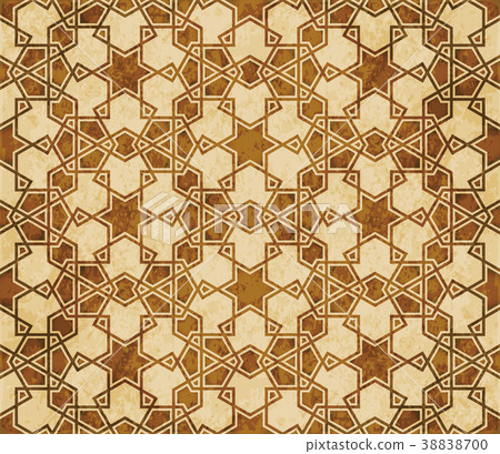 Retro brown Islam seamless geometry pattern Retro brown Islam seamless geometry pattern 38838700