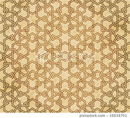 Retro brown Islam seamless geometry pattern Retro brown Islam seamless geometry pattern 38838701