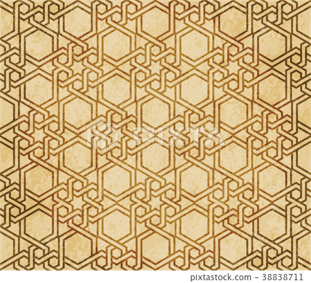 Retro brown Islam seamless geometry pattern Retro brown Islam seamless geometry pattern 38838711