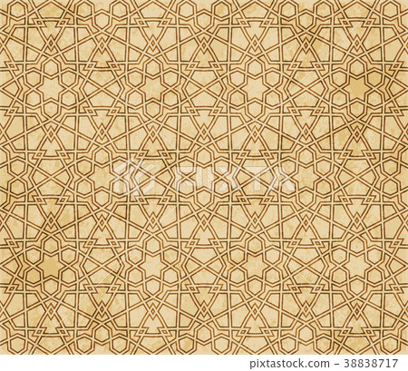 Retro brown Islam seamless geometry pattern Retro brown Islam seamless geometry pattern 38838717