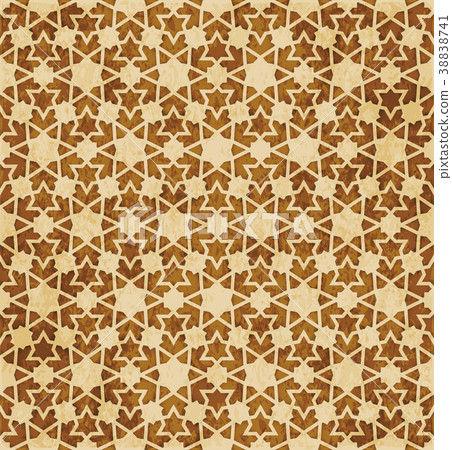 Retro brown Islam seamless geometry pattern Retro brown Islam seamless geometry pattern 38838741