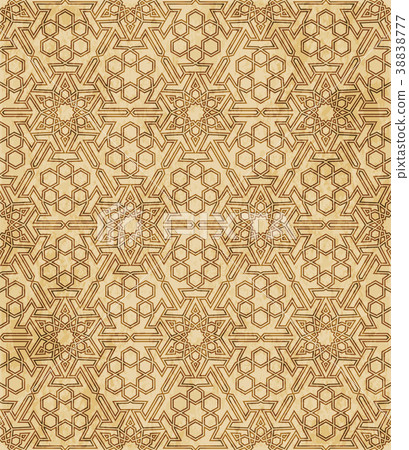 Retro brown Islam seamless geometry pattern Retro brown Islam seamless geometry pattern 38838777