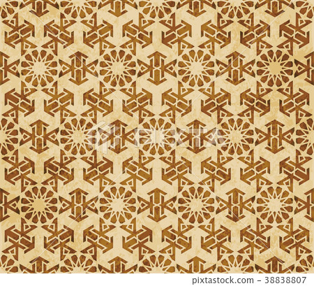 Retro brown Islam seamless geometry pattern Retro brown Islam seamless geometry pattern 38838807