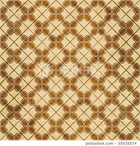 Retro brown Islam seamless geometry pattern 38838854