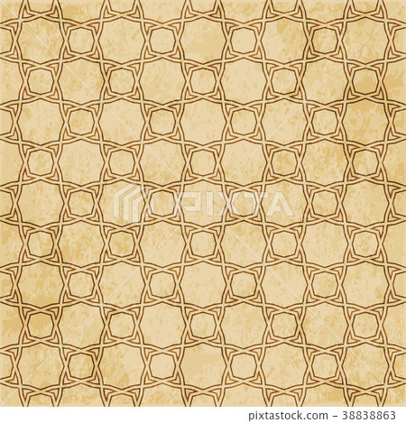 Retro brown Islam seamless geometry pattern Retro brown Islam seamless geometry pattern 38838863