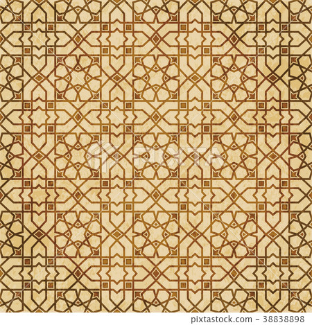 Retro brown Islam seamless geometry pattern Retro brown Islam seamless geometry pattern 38838898
