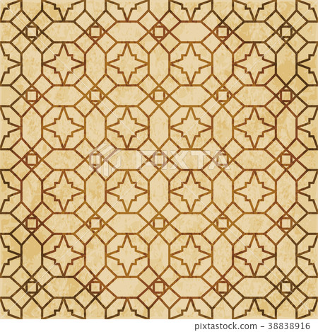 Retro brown Islam seamless geometry pattern Retro brown Islam seamless geometry pattern 38838916