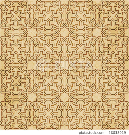 Retro brown Islam seamless geometry pattern Retro brown Islam seamless geometry pattern 38838919