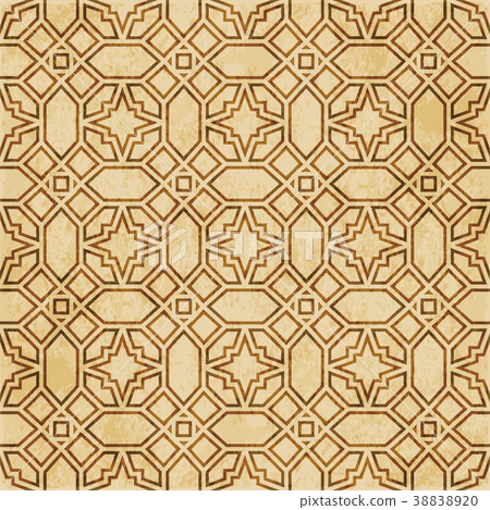 Retro brown Islam seamless geometry pattern Retro brown Islam seamless geometry pattern 38838920