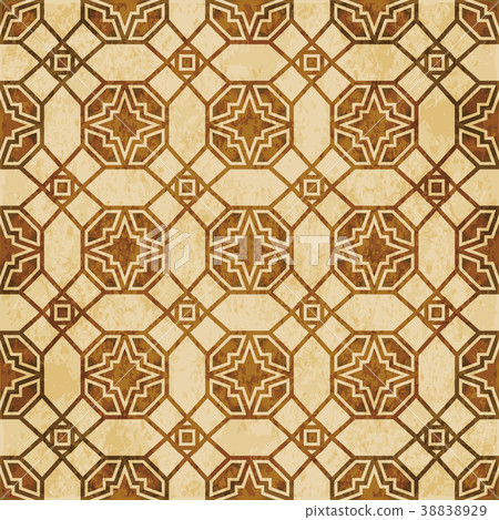Retro brown Islam seamless geometry pattern Retro brown Islam seamless geometry pattern 38838929