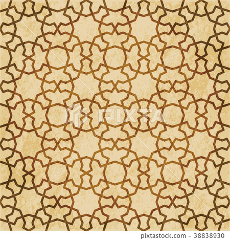 Retro brown Islam seamless geometry pattern Retro brown Islam seamless geometry pattern 38838930