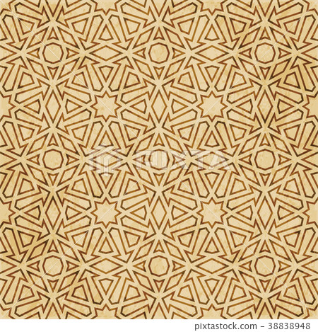 Retro brown Islam seamless geometry pattern Retro brown Islam seamless geometry pattern 38838948