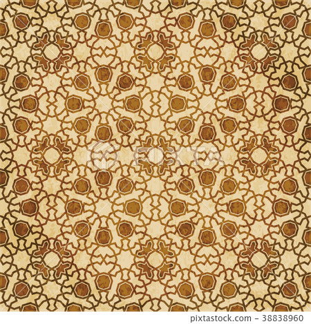 Retro brown Islam seamless geometry pattern Retro brown Islam seamless geometry pattern 38838960