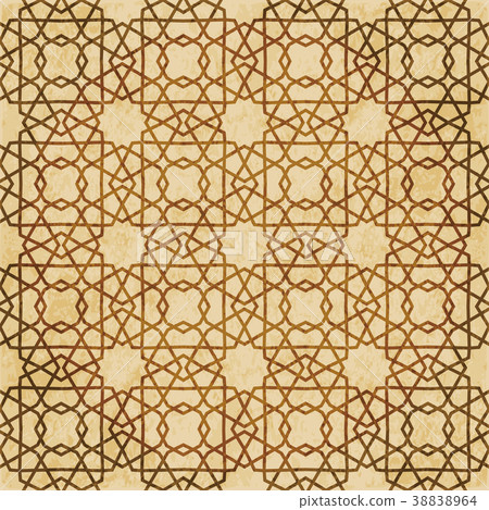 Retro brown Islam seamless geometry pattern Retro brown Islam seamless geometry pattern 38838964