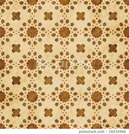 Retro brown Islam seamless geometry pattern Retro brown Islam seamless geometry pattern 38838966
