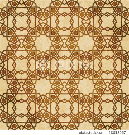 Retro brown Islam seamless geometry pattern Retro brown Islam seamless geometry pattern 38838967