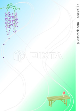 Wisteria flower frame 38839113