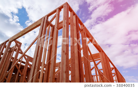 New residential construction home framing 38840035