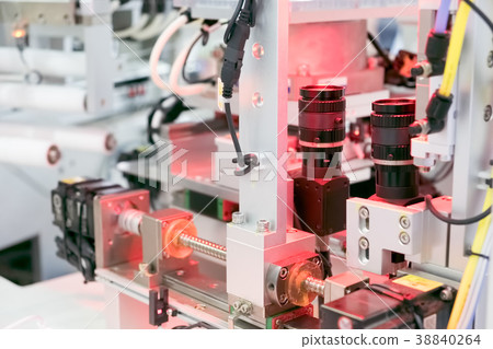 Line of the industrial site of robotics 38840264