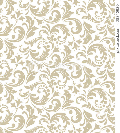 Wallpaper in the style of Baroque. A seamless  38840920